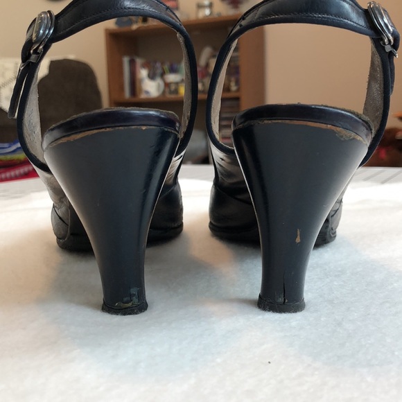 Antique/Vintage Peep Toe heels - Picture 4 of 16